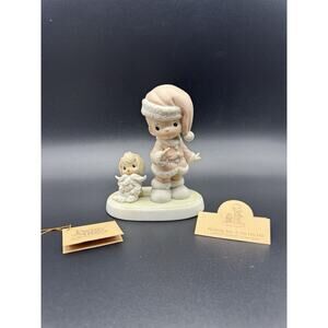 Precious Moments Figurine 527629 Wishing You a Ho Ho Ho Vintage 1992